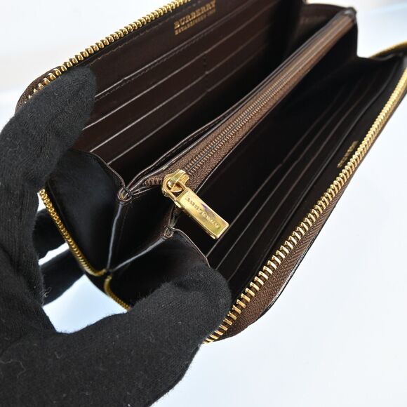 Auth Burberry Nova Check Beige Pvc #136488B19B - Picture 12 of 15